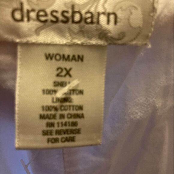 Dress Barn Woman Fully Lined Hankercheif Hem Midi Skirt Size 2X - Picture 4 of 4